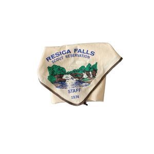 Vintage Boy Scouts Scout 1974 Staff Resica Falls Scout Reservation Neckerchief